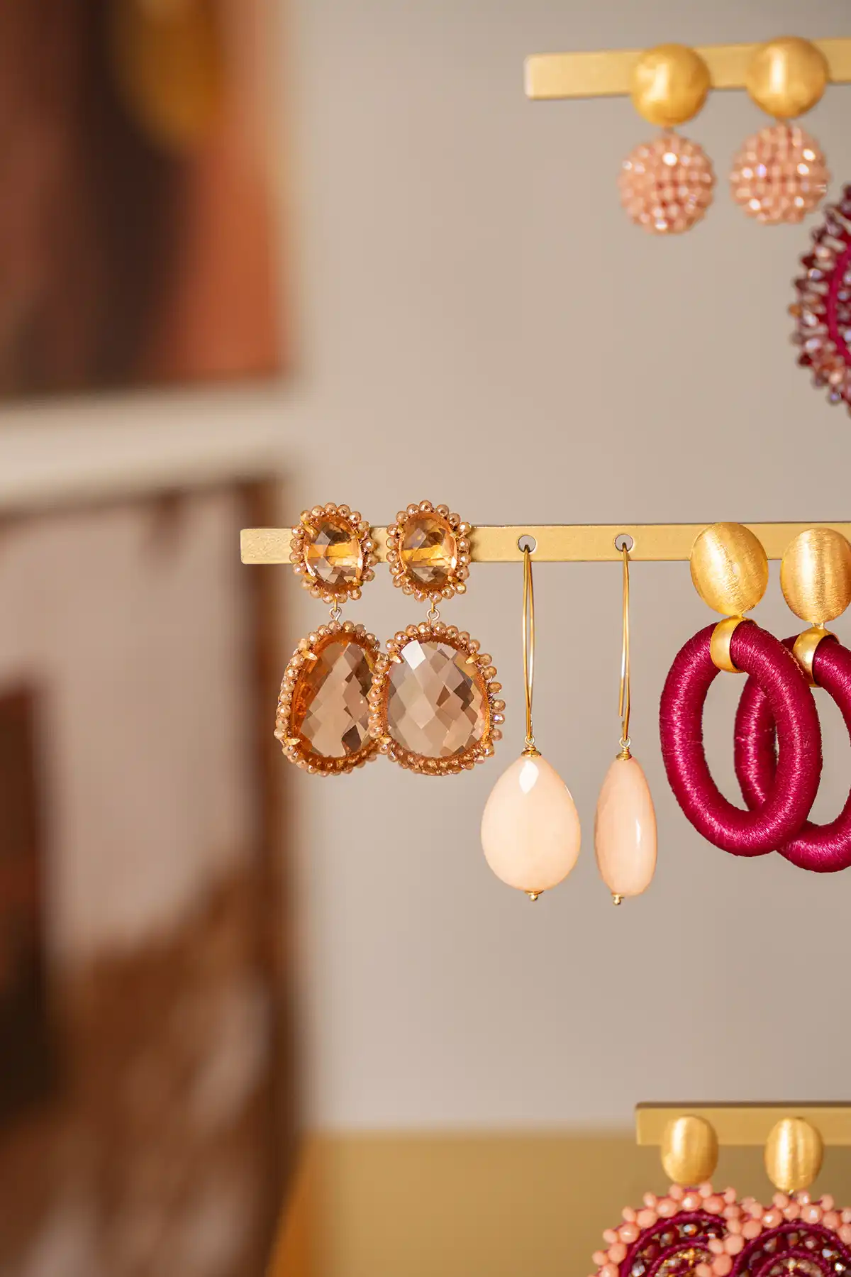 Lott. Gioielli Oranje Crush Pendant Oorbellen Dubbel M