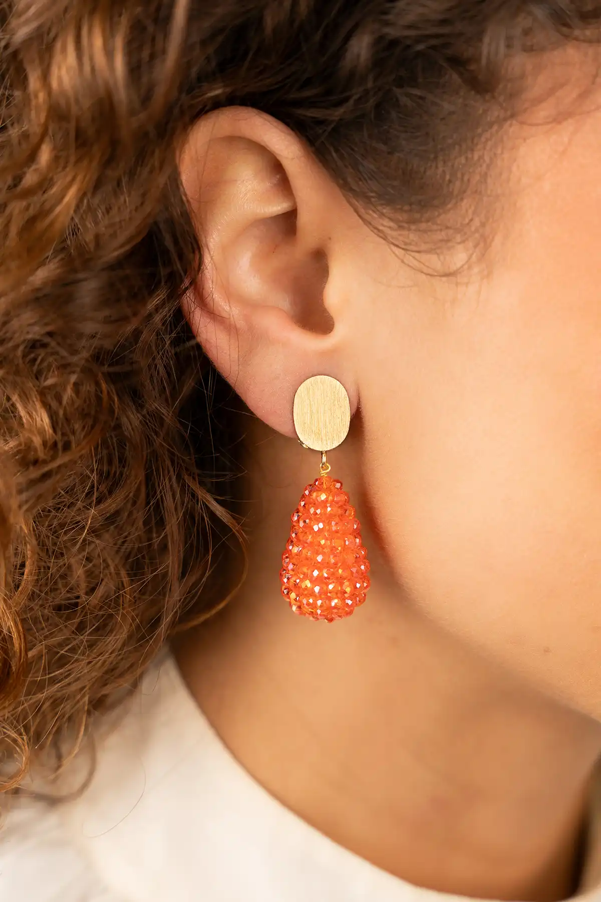 Lott. Gioielli Oranje Oorbellen Amy Cone S Clip Lion