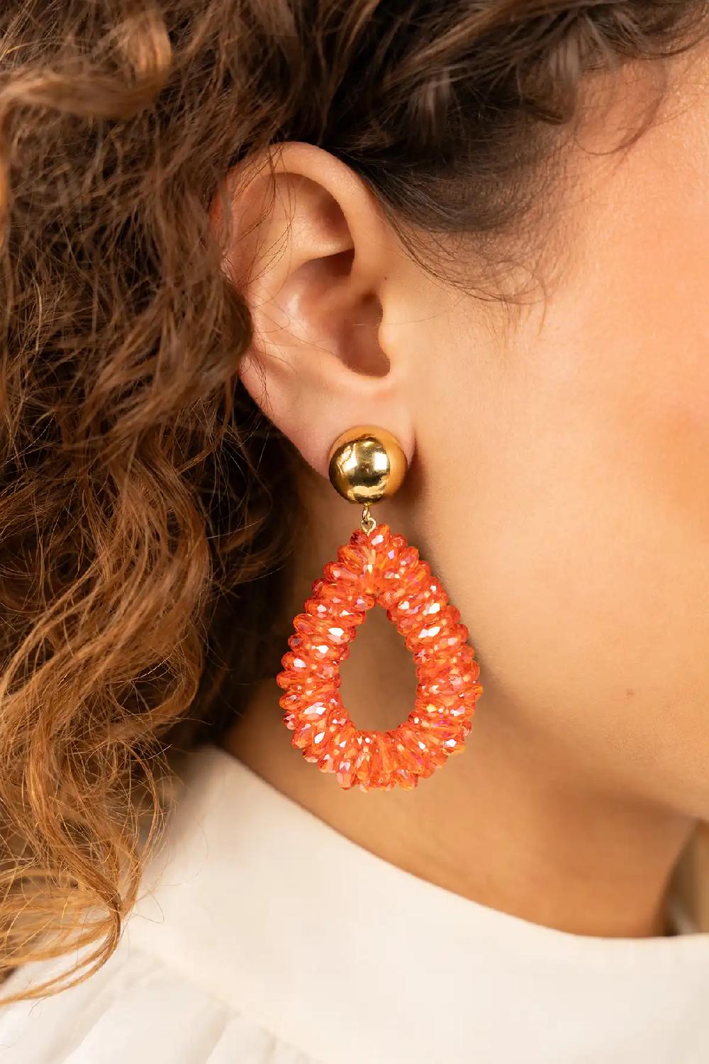 Lott. Gioielli Oranje Oorbellen Anne Druppel L Marquis Lion Clip