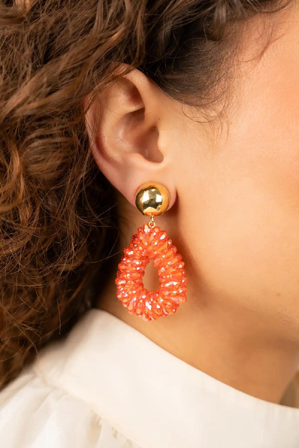 Lott. Gioielli Oranje Oorbellen Anne Druppel S Marquis Lion Clip