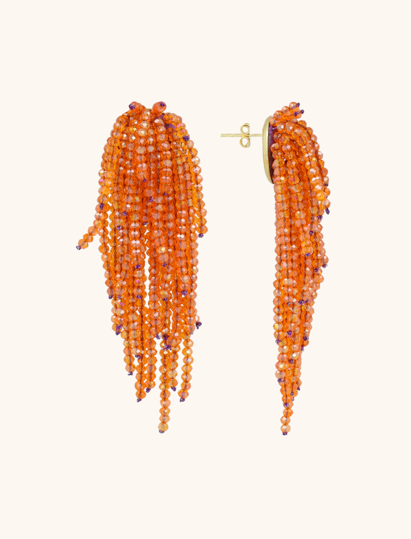 lott. gioielli Oranje Oorbellen Babette Glassberry Waterfall L