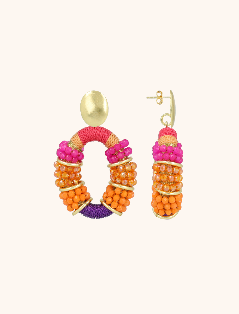 lott. gioielli Oranje Oorbellen Elle Combi Oval Deluxe M