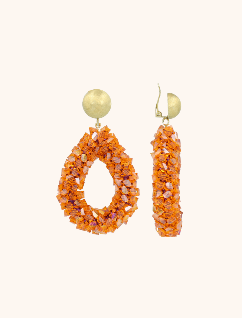 lott. gioielli Oranje Oorbellen Marieke Drop L Raw Clip