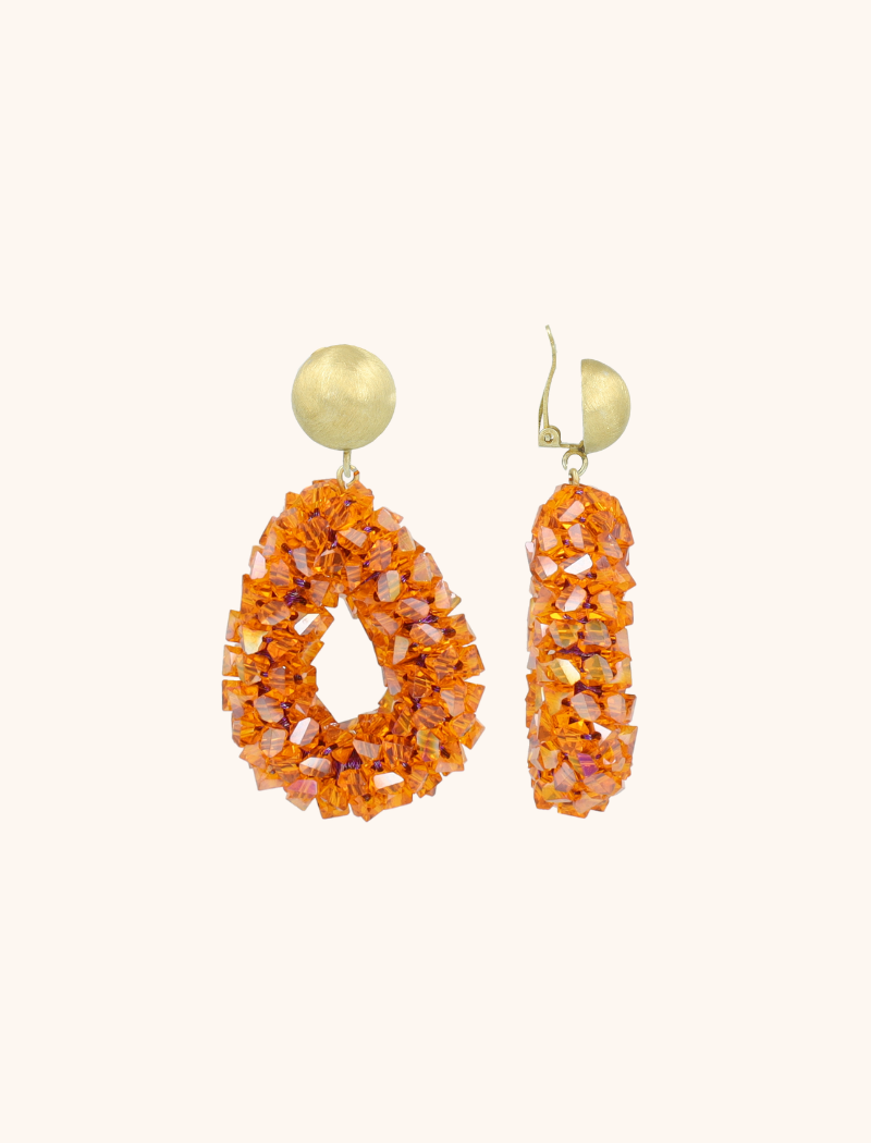 lott. gioielli Oranje Oorbellen Marieke Drop S Raw Clip