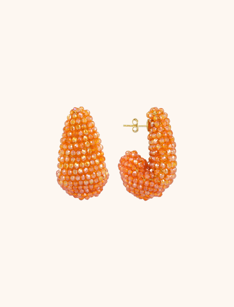 lott. gioielli Oranje Oorbellen Nadine Teardrop Creole M