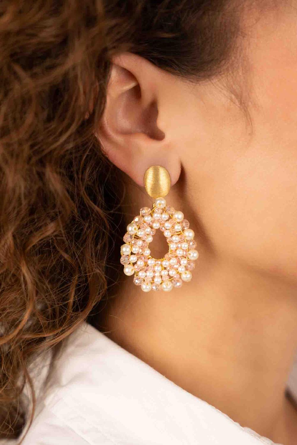 Lott. Gioielli Oud Roze Oorbellen Babs Open Druppel S