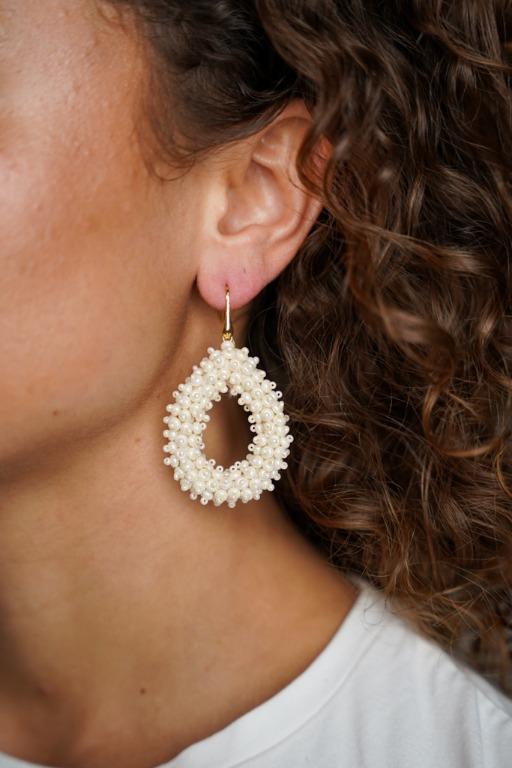 Lott. Gioielli Parel Oorbellen Berry Druppel L Double Stones