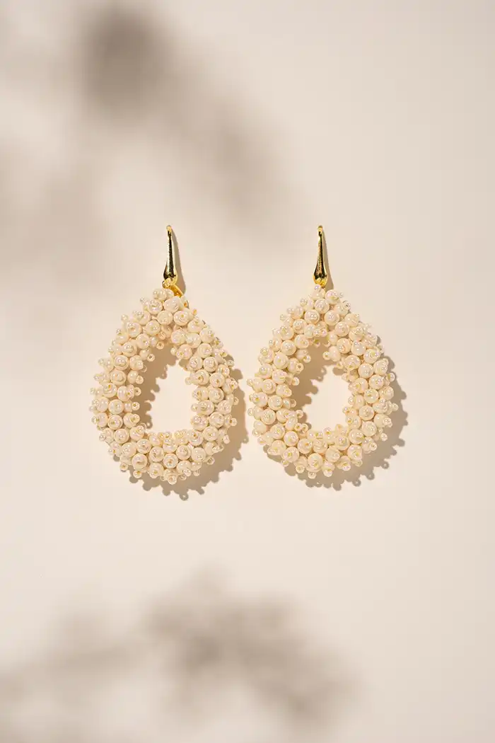 lott. gioielli Parel oorbellen Berry druppel L double stones