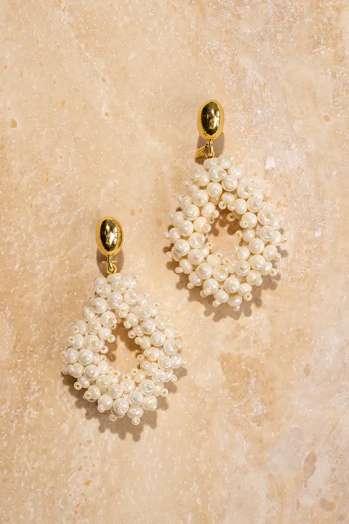 Lott. Gioielli Parel Oorbellen Holly Double Stones Glassberry Ace L