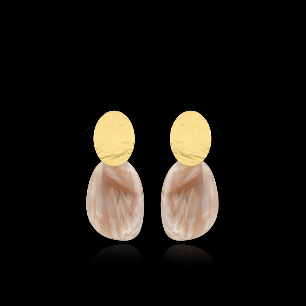 lott. gioielli Parel Oorbellen Sara Asymetric Oval L