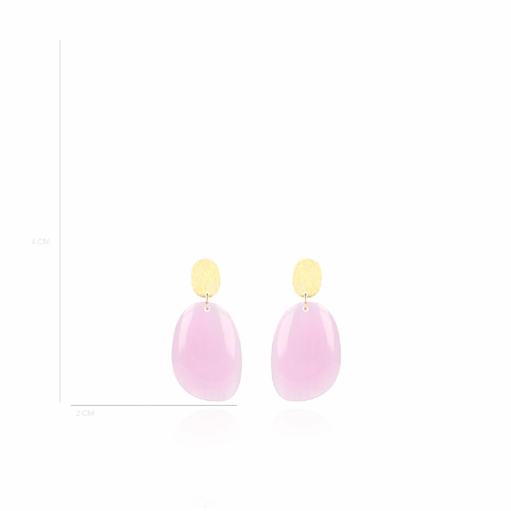 Lott. Gioielli Pastel Lila Oorbellen Little Sara Assymetrisch Ovaal S