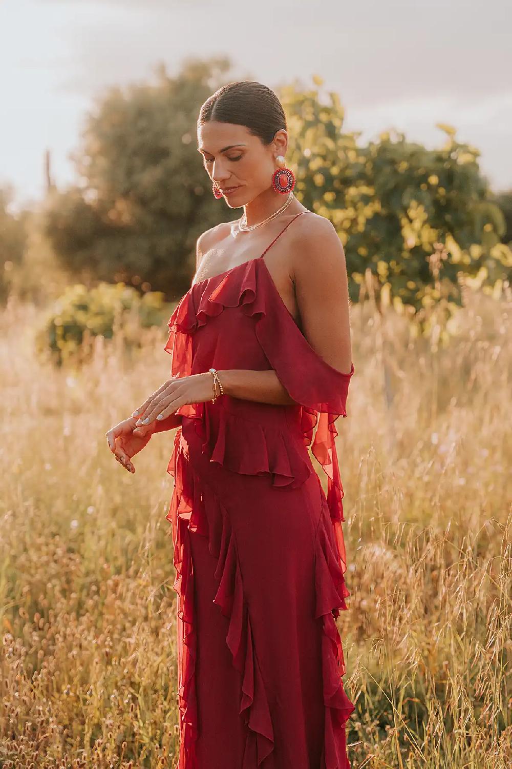 Lott. Gioielli Rode Oorbellen Jamie Filled Oval 3 Rings W/ Stone L