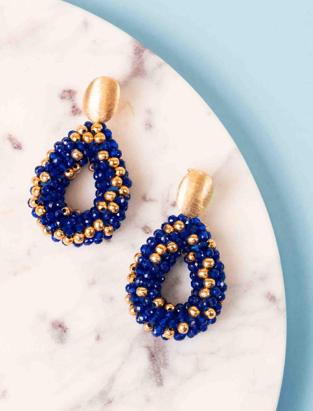 Lott. Gioielli Royal Blauwe Oorbellen Berry Druppel S