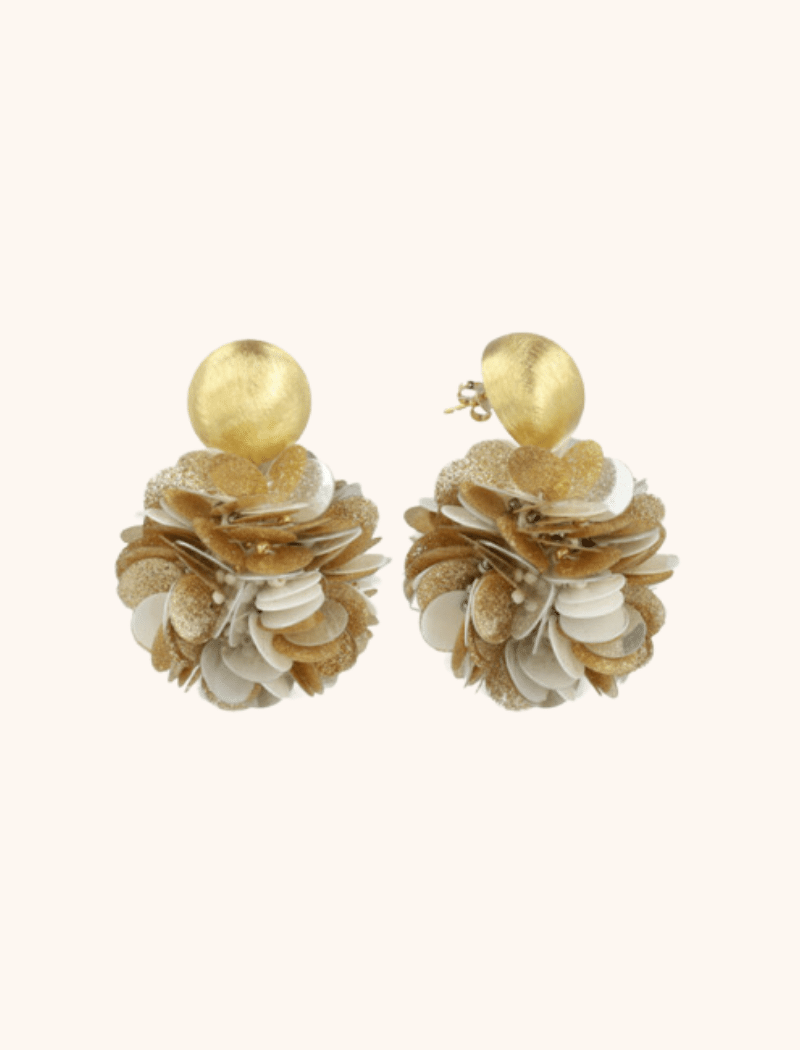 Lott. Gioielli Sequin Oorbellen Grijs Goud Laure Globe L