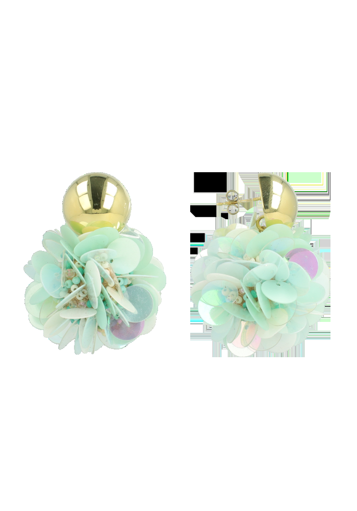 lott. gioielli Sequin oorbellen Holo mint Laure Globe L