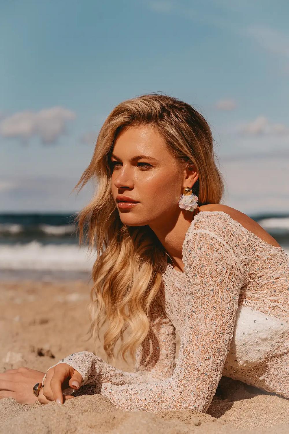 Lott. Gioielli Sequin Oorbellen Holo Parel Laure Globe L