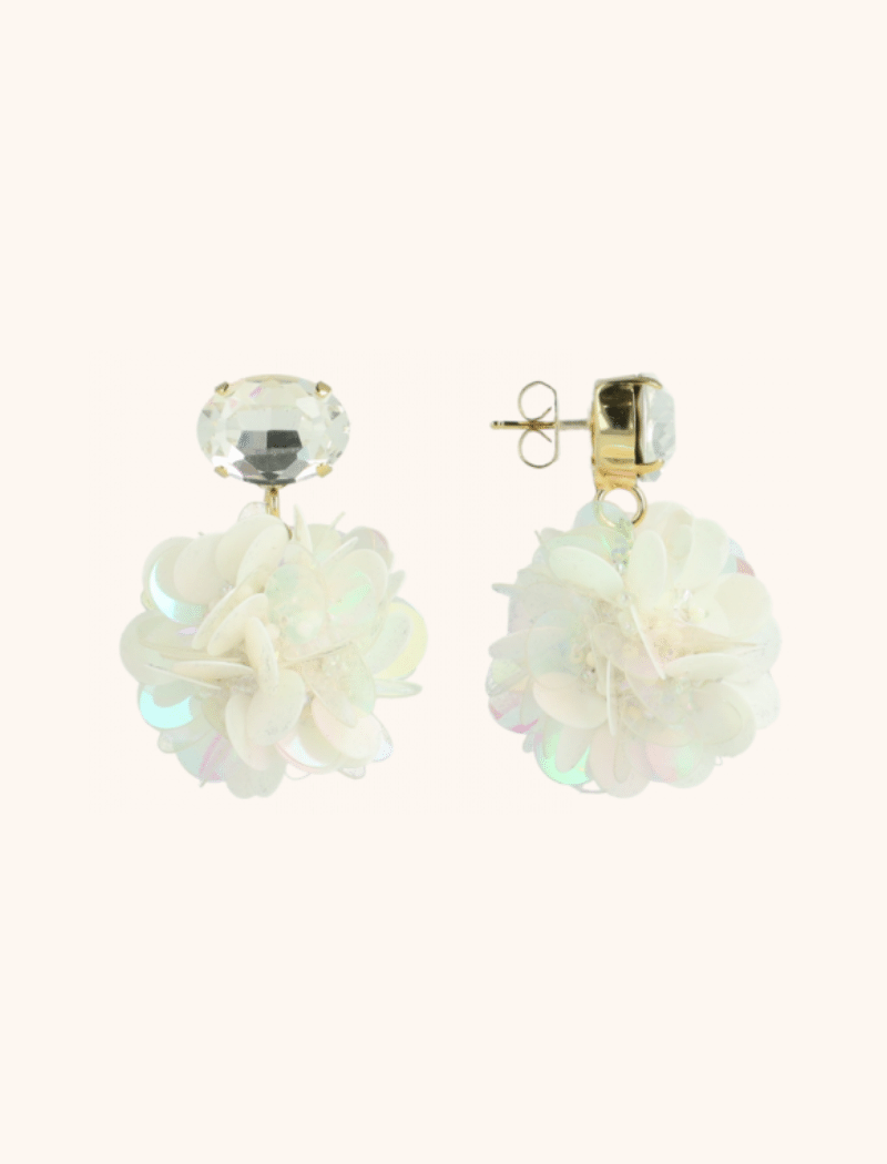 Lott. Gioielli Sequin Oorbellen Holo Parel Laure Globe L Strass