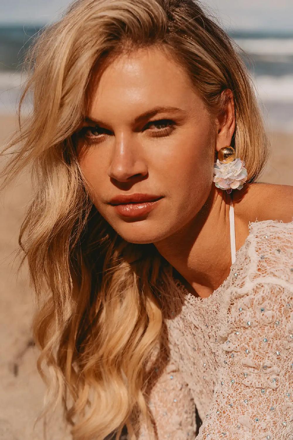 lott. gioielli Sequin oorbellen Holo parel Laure Globe L