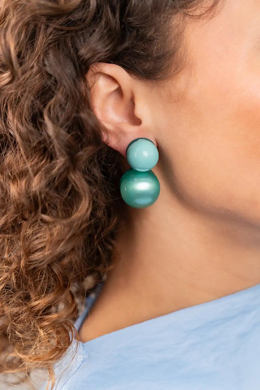 Lott. Gioielli Turquoise Oorbellen Gitte Bold Double Bubbles