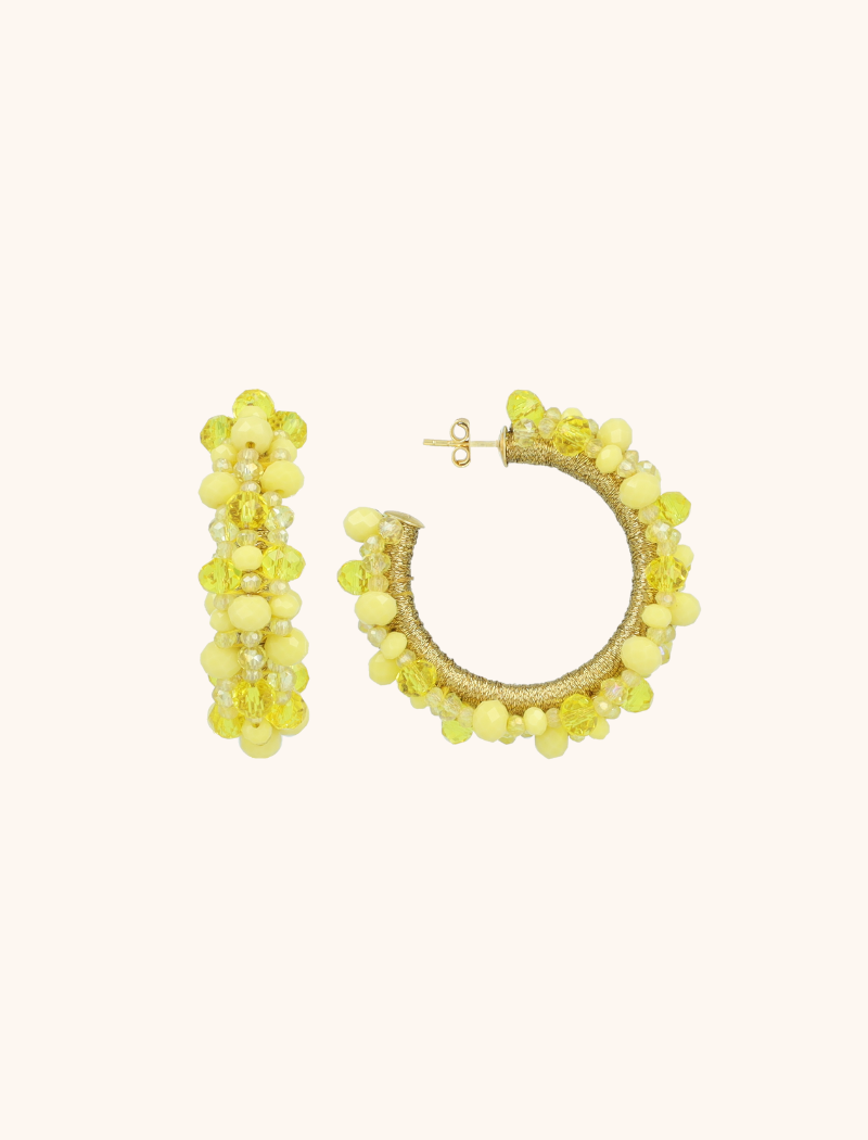 lott. gioielli Yellow/Gold Oorbellen Brecht Urchin Creole