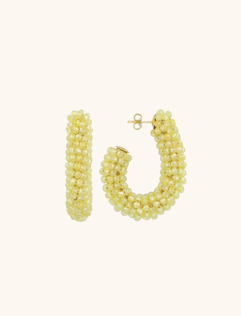 lott. gioielli Yellow/Gold Oorbellen Ellis Glassberry Creole L