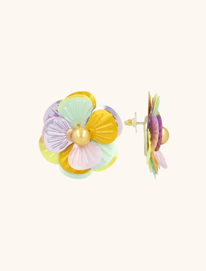 lott. gioielli Yellow/Lavender/Mint Oorbellen Dianthe Flower Bomb