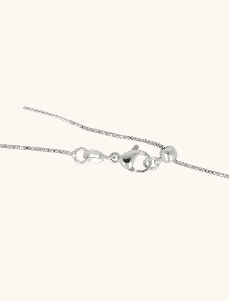 Lott. Gioielli Zilveren Cartoon Initiaal Ketting - Verstelbaar