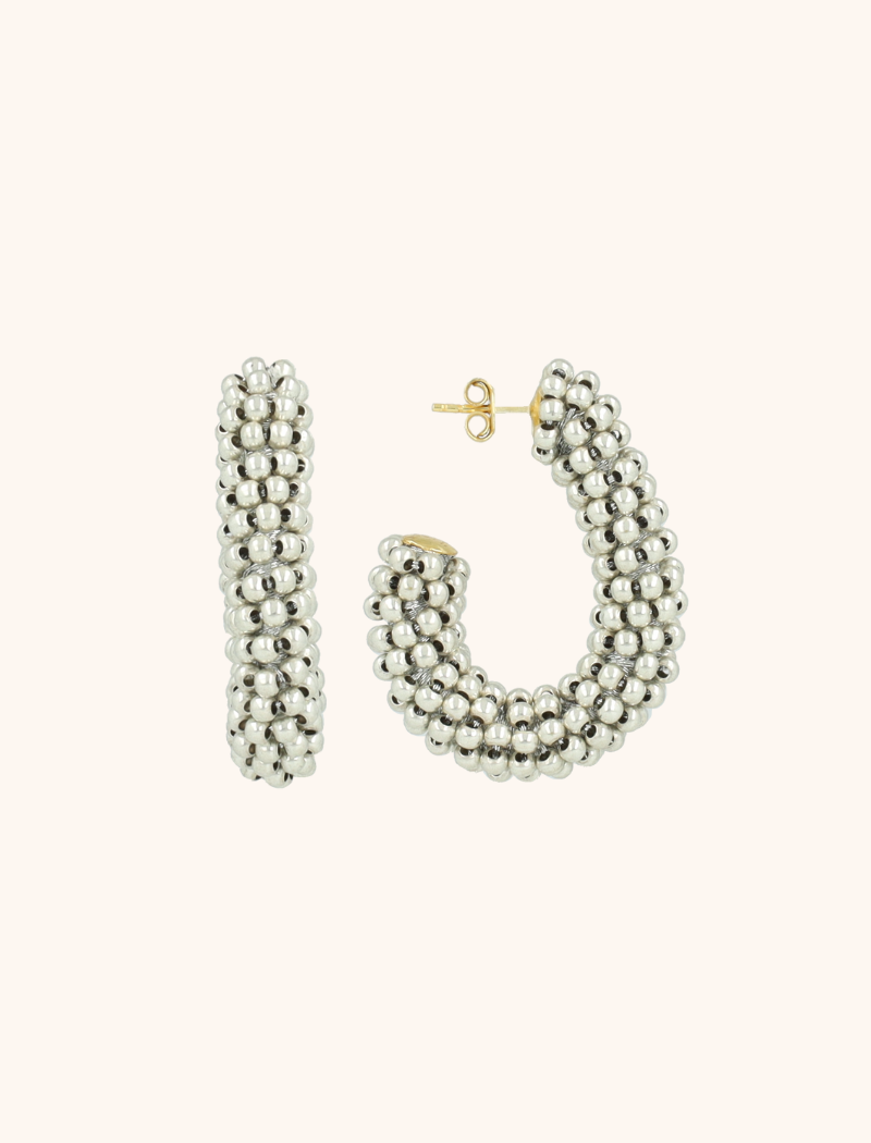 lott. gioielli Zilveren Oorbellen Danique Oval Creole L