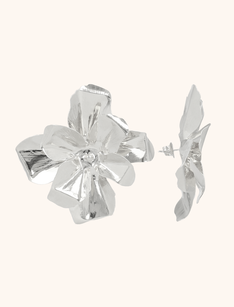 lott. gioielli Zilveren Oorbellen Senna Flower XL Brass