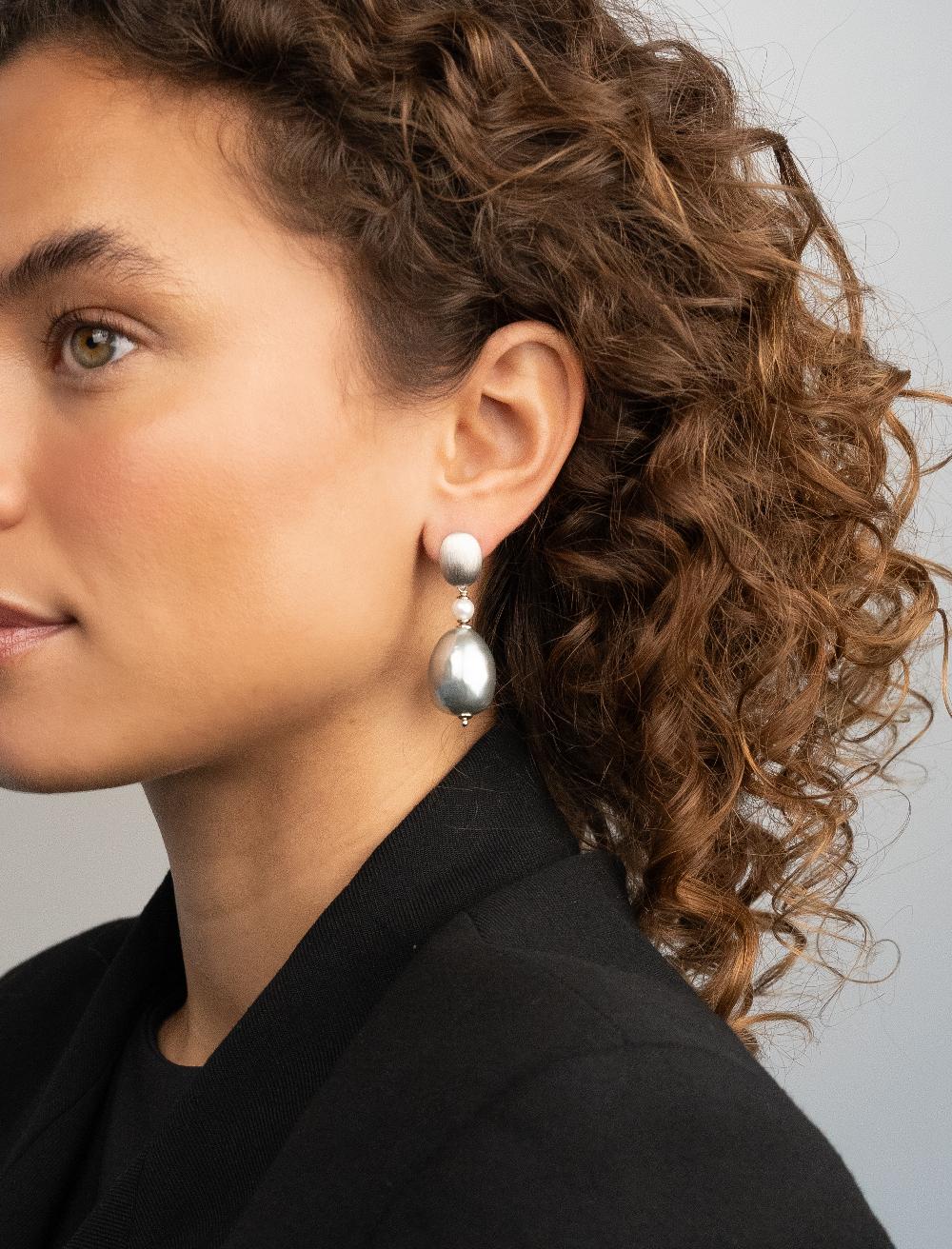 Lott. Gioielli Zilveren Parel Oorbellen Mother Earth L Irene