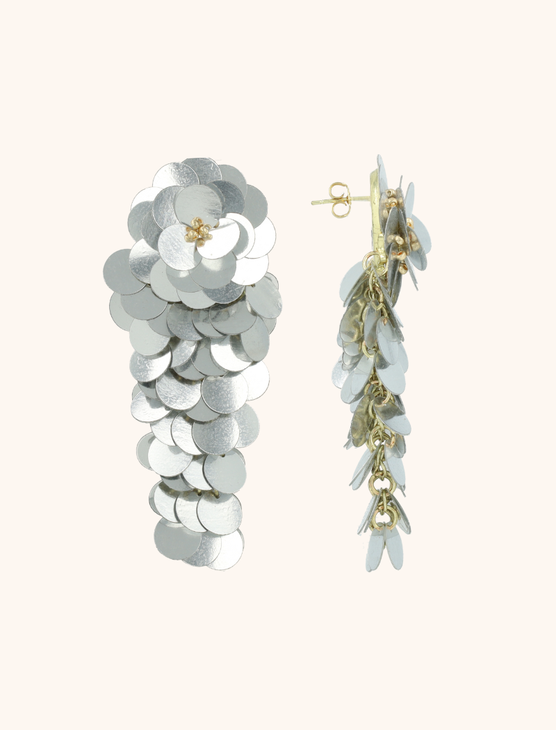 Lott. Gioielli Zilveren Sequin Oorbellen Waterfall L