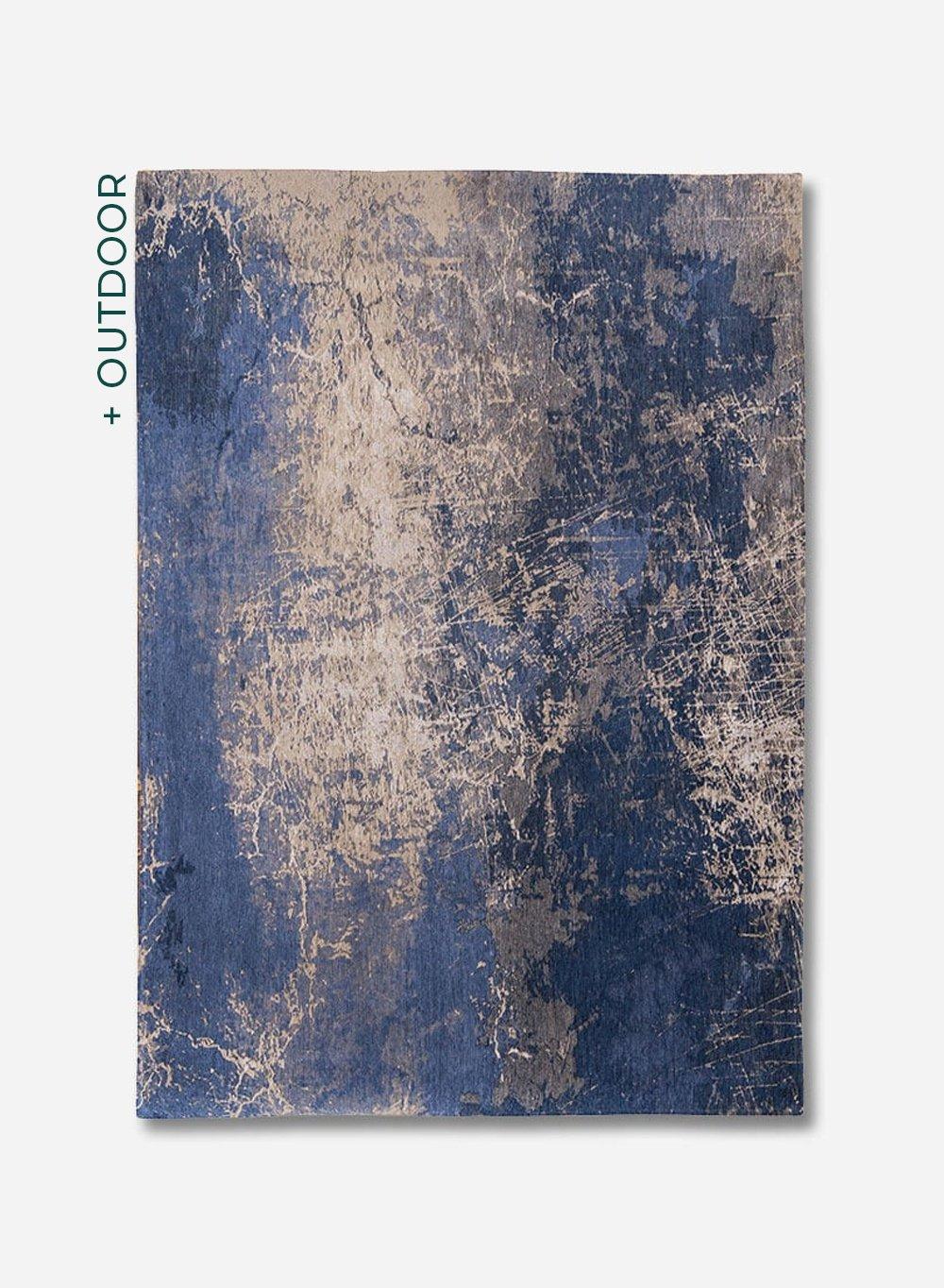 louis de poortere Abyss Blue 8629 - Cracks Collection