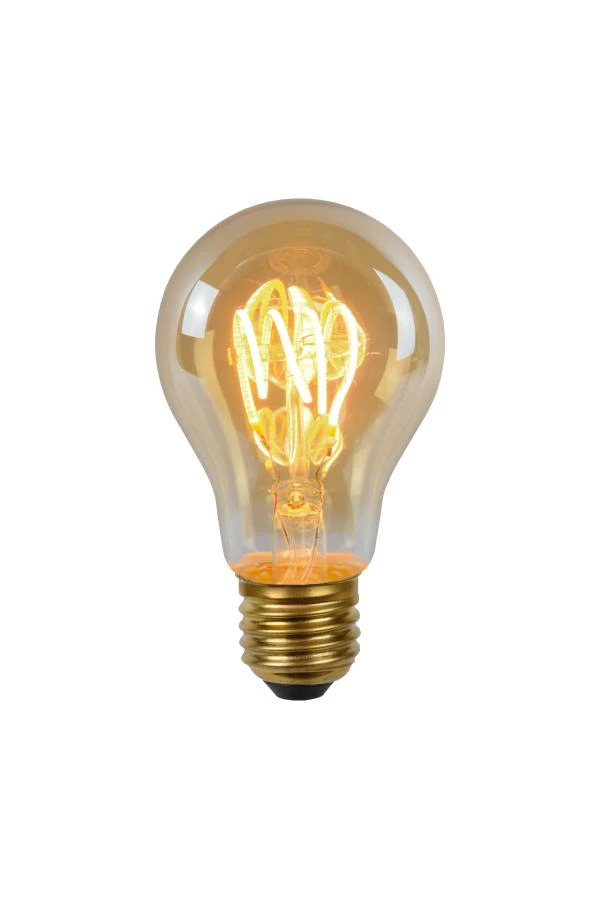 lucide Lucide A60 - Filament lamp - Ø 6 cm - LED Dimb. - E27 - 1x4 9W 2200K - Amber
