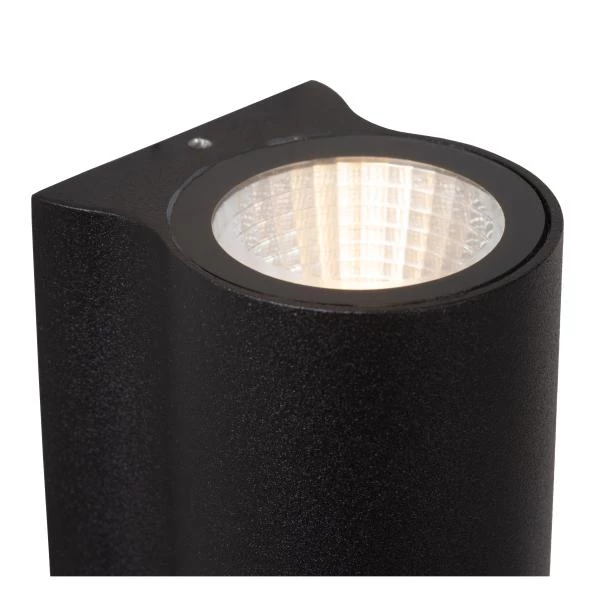 Lucide Lucide AKRA - Wandlamp Binnen/Buiten - LED - 2x6 5W 2700K - IP54 - Zwart