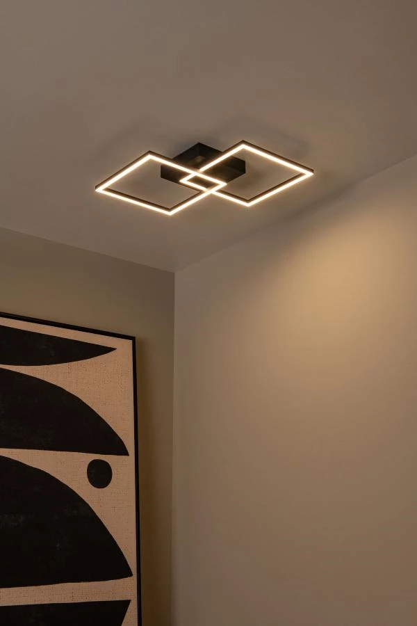 Lucide Lucide ARIANNE - Plafonnière - LED - CCT - 1x23W 2700K/4000K - Zwart