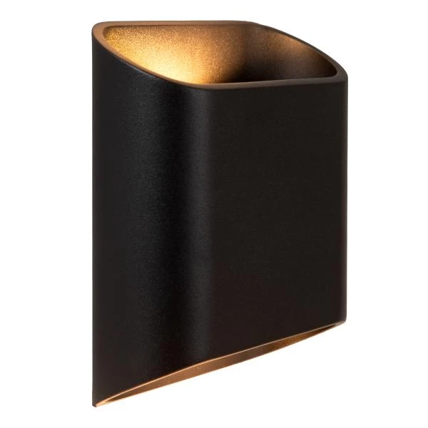 Lucide Lucide ATILA - Wandlamp Binnen/Buiten - LED Dimb. - 2x5W 2700K - IP65 - Zwart