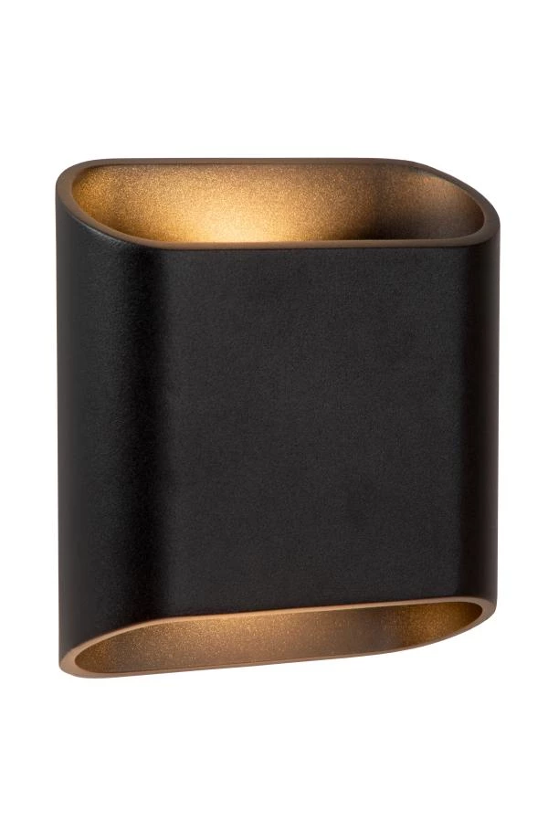 lucide Lucide ATILA - Wandlamp Binnen/Buiten - LED Dimb. - 2x5W 2700K - IP65 - Zwart