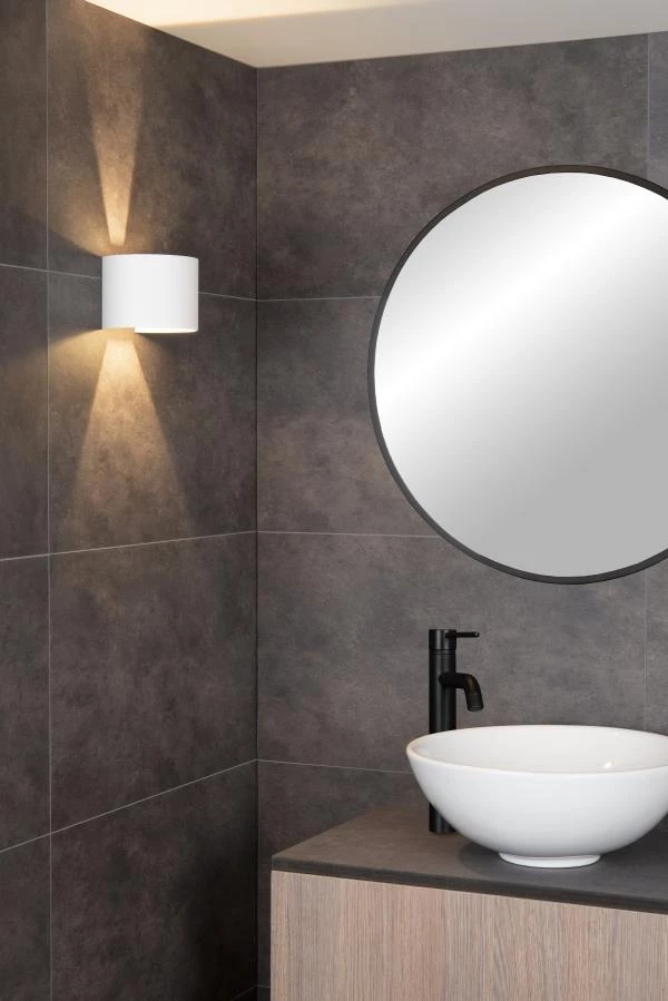 Lucide Lucide AXI - Wandspot / Wandlamp Badkamer - LED - 2x3 5W 2700K - IP54 - Verstelbare Stralingshoek - Wit