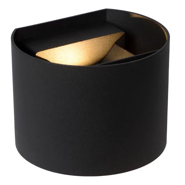 Lucide Lucide AXI - Wandspot / Wandlamp Badkamer - LED - 2x7W 2700K - IP54 - Verstelbare Stralingshoek - Zwart