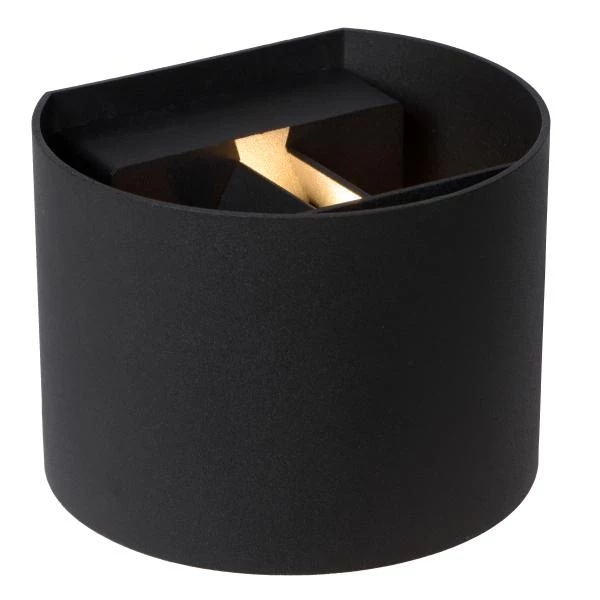 Lucide Lucide AXI - Wandspot / Wandlamp Badkamer - LED - 2x7W 2700K - IP54 - Verstelbare Stralingshoek - Zwart