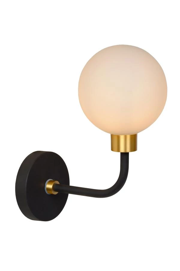 lucide Lucide BEREND - Wandlamp Badkamer - 1xG9 - IP44 - Zwart
