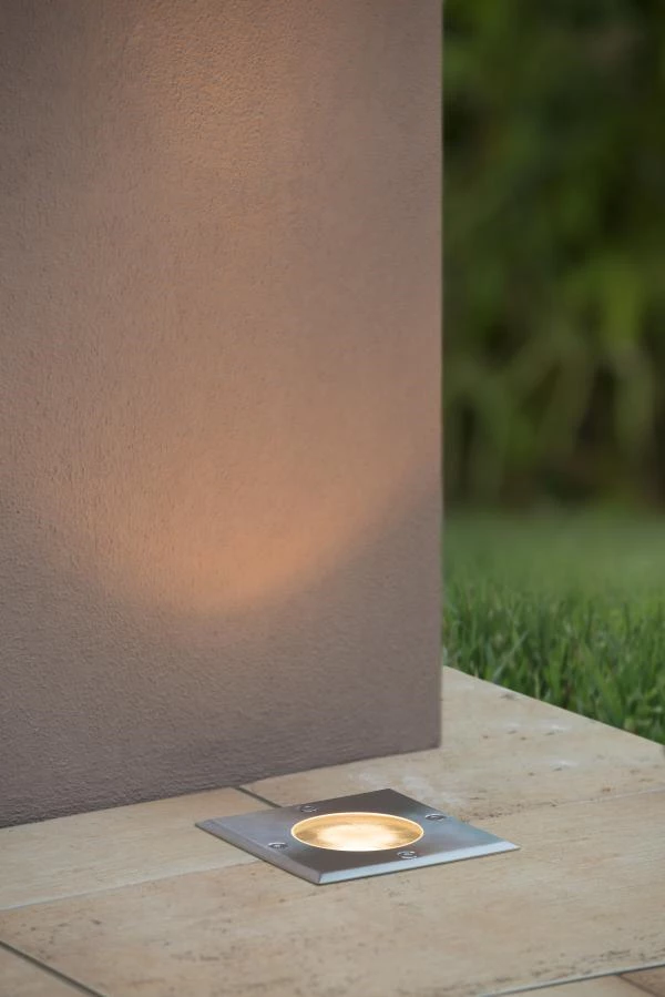 Lucide Lucide BILTIN - Grondspot Binnen/Buiten - 1xGU10 - IP67 - Mat Chroom