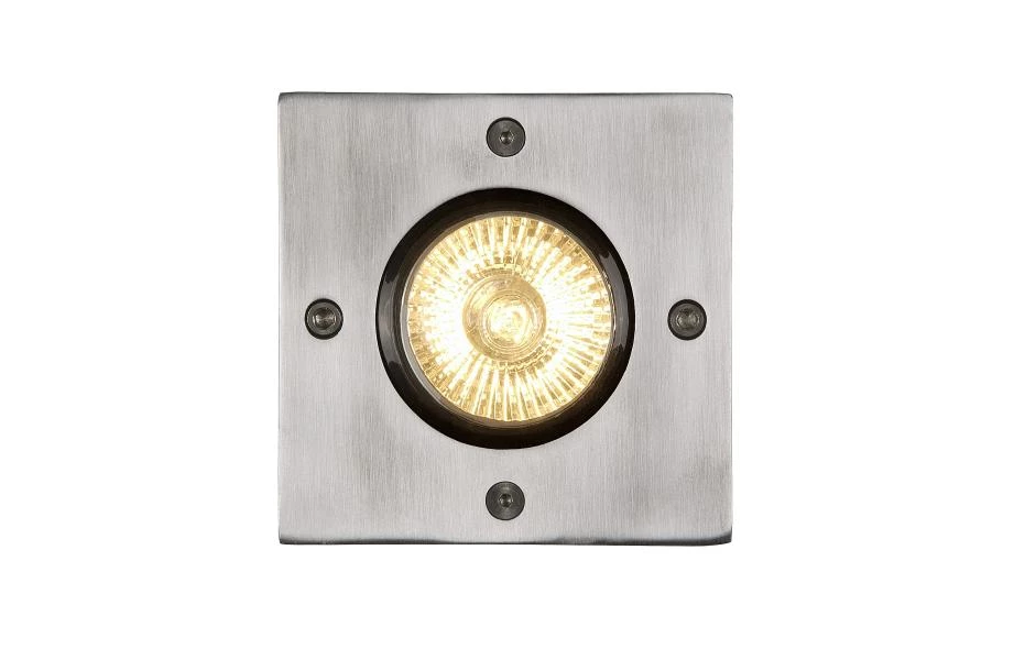 lucide Lucide BILTIN - Grondspot Binnen/Buiten - 1xGU10 - IP67 - Mat chroom