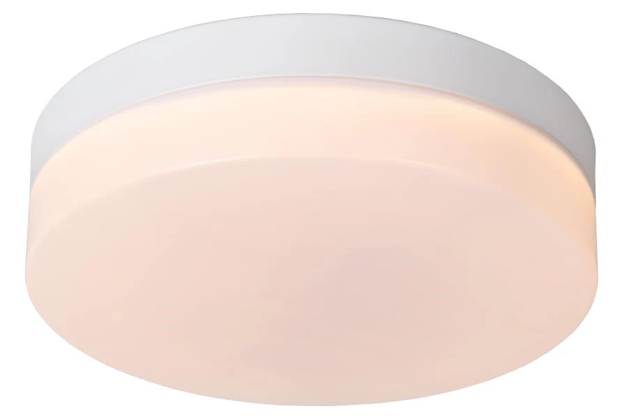 lucide Lucide BISKIT - Plafonnière Badkamer - Ø 23 cm - LED - 1x12W 2700K - IP44 - Bewegingssensor - Wit