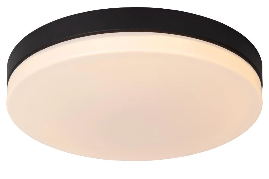 lucide Lucide BISKIT - Plafonnière Badkamer - Ø 40 cm - LED - 1x36W 2700K - IP44 - Bewegingssensor - Zwart