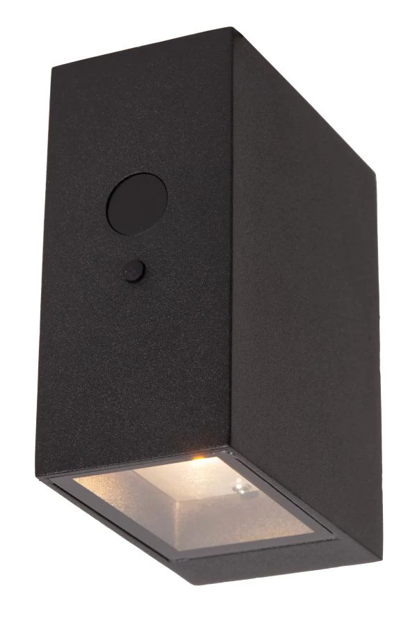 lucide Lucide BOLTON - Wandlamp - Zonne-energie - LED Dimb. - 1x1W 3000K - IP54 - Beweging & dag/nacht sensor - Zwart