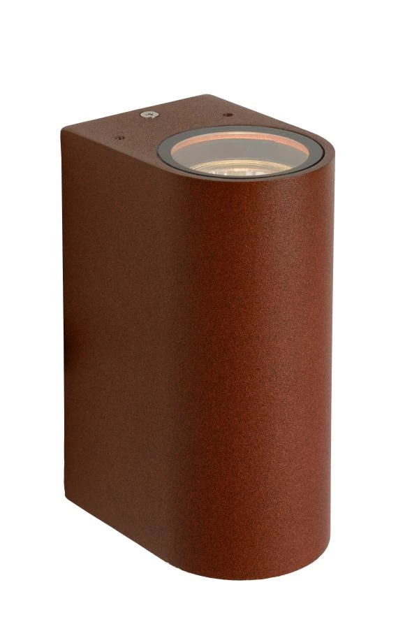 lucide Lucide BOOGY - Wandspot / Wandlamp Binnen/Buiten - 2xGU10 - IP44 - Roest bruin