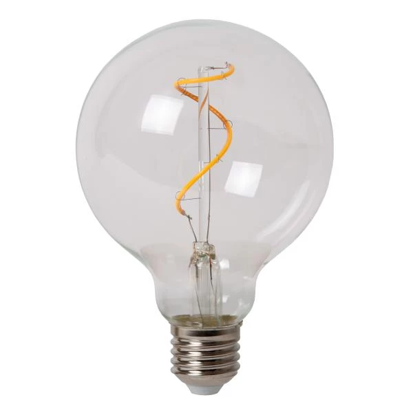 Lucide Lucide BULB LOW VOLTAGE - Filament Lamp - Ø 9 5 Cm - LED Dimb. - E27 - 1x1W 2700K - Transparant
