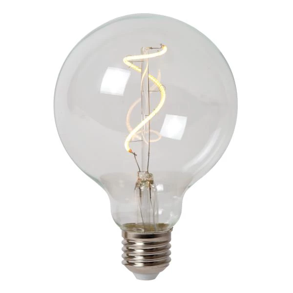 lucide Lucide BULB LOW VOLTAGE - Filament lamp - Ø 9 5 cm - LED Dimb. - E27 - 1x1W 2700K - Transparant