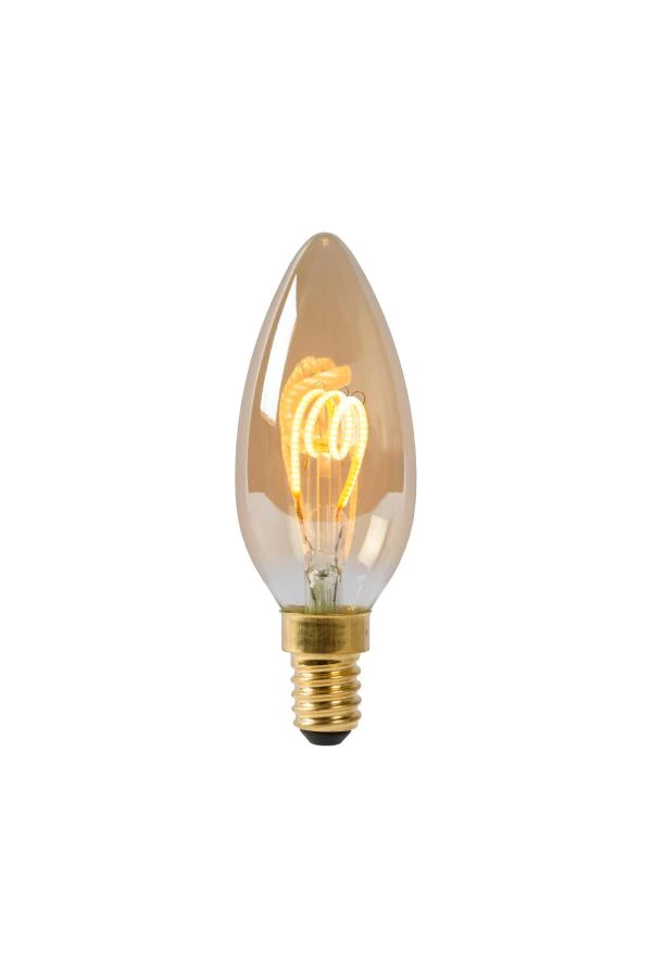 lucide Lucide C35 - Filament lamp - Ø 3 5 cm - LED Dimb. - E14 - 1x3W 2200K - Amber